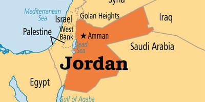 Jordan 지도 위치