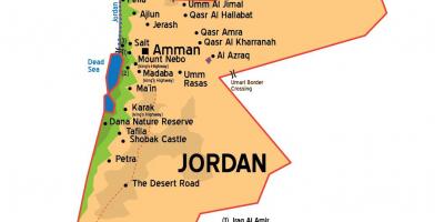 요르단도시 지도